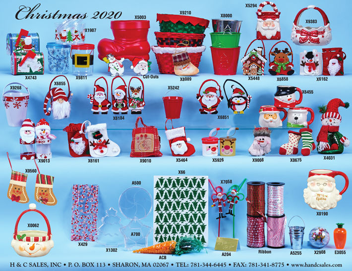 Christmas novelties, packaging & supplies for confectionery