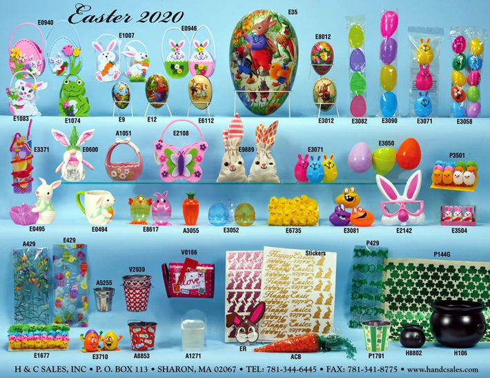 Easter novelties, packaging, supplies for confectionery